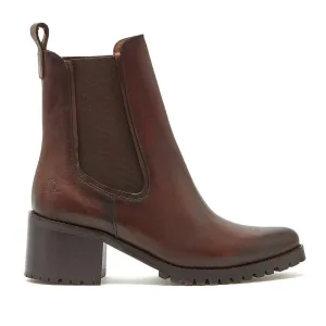 40% OFF CHATHAM Ladies Vyne Heeled Chelsea Boots - Dark Brown - Size: UK 7 (EU40)