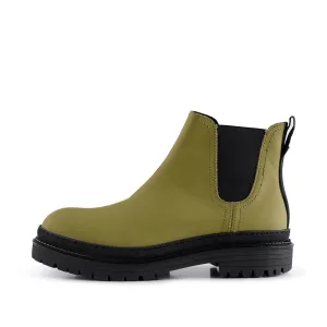 Arvid chelsea boot leather - KHAKI GREEN