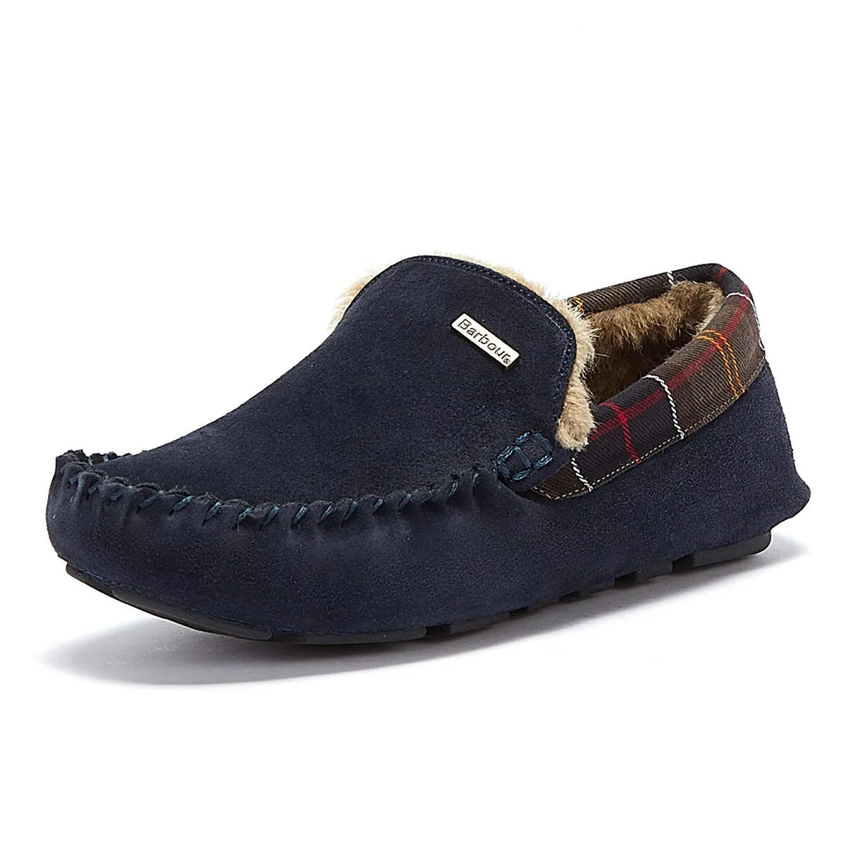 Barbour Men's Monty Slippers in Navy