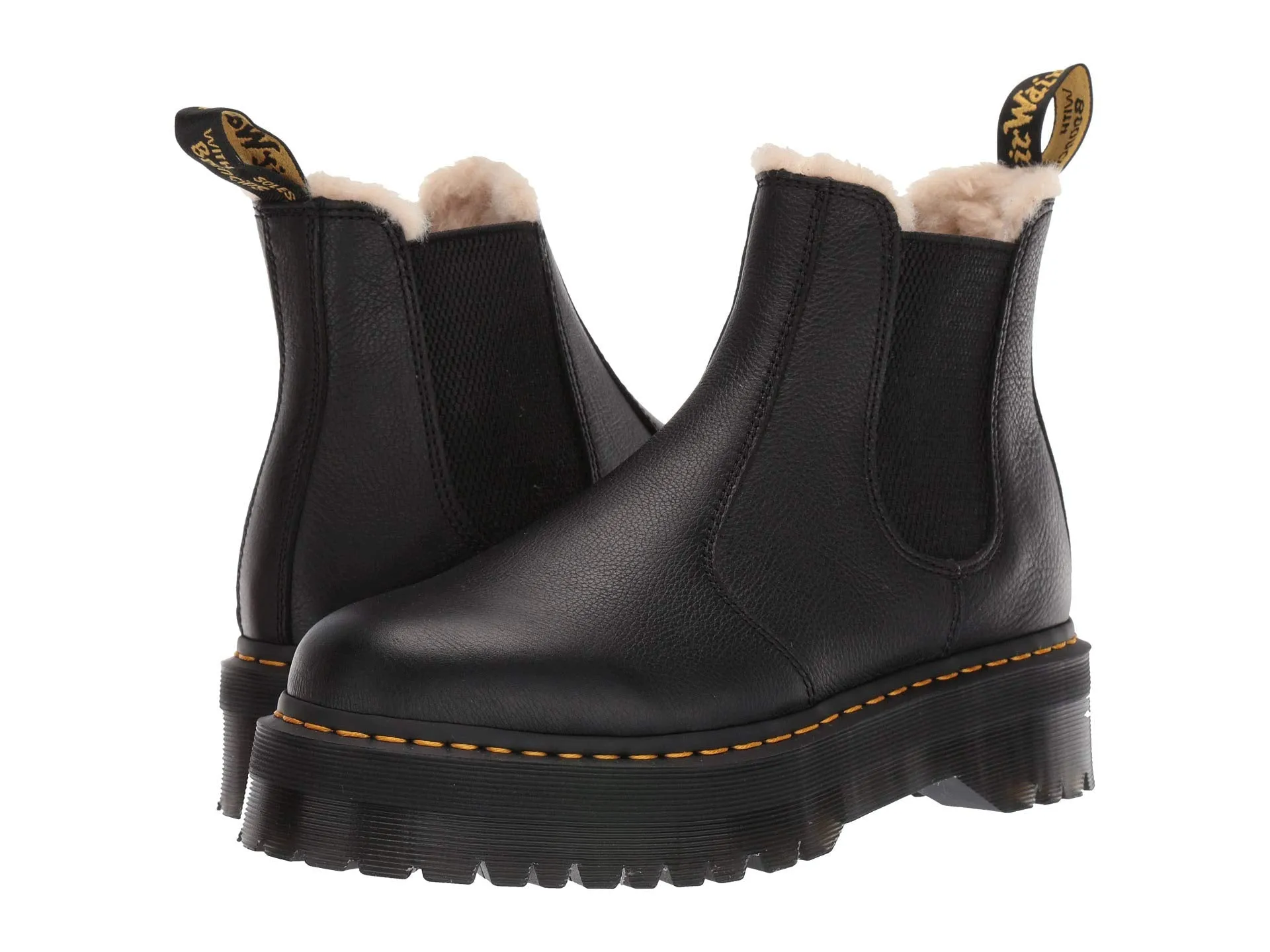 Boots Dr. Martens 2976 Platform Faux-Fur Lined, black