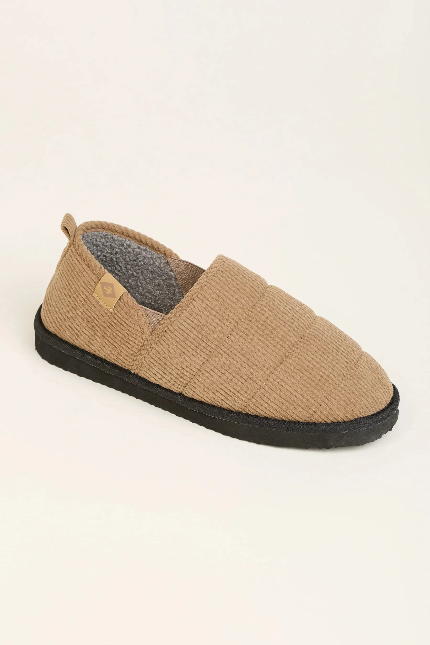 Brakeburn 07 Beige Cord Men's Slipper