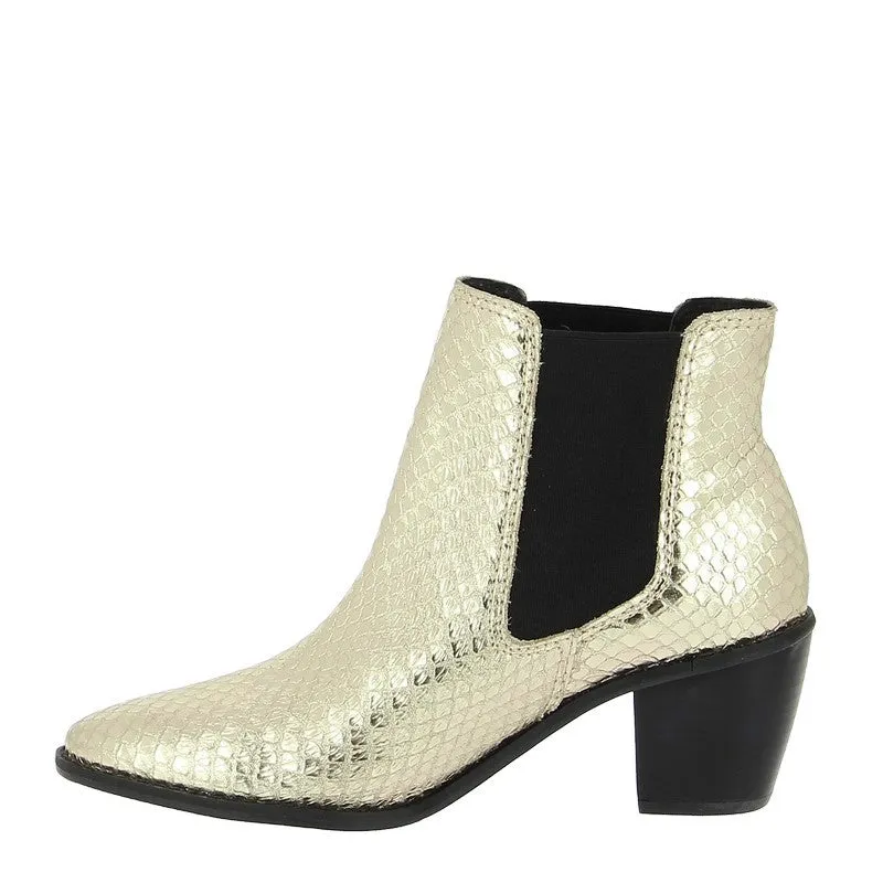 Brazilio 1800606 Snake Champagne Ankle Boot