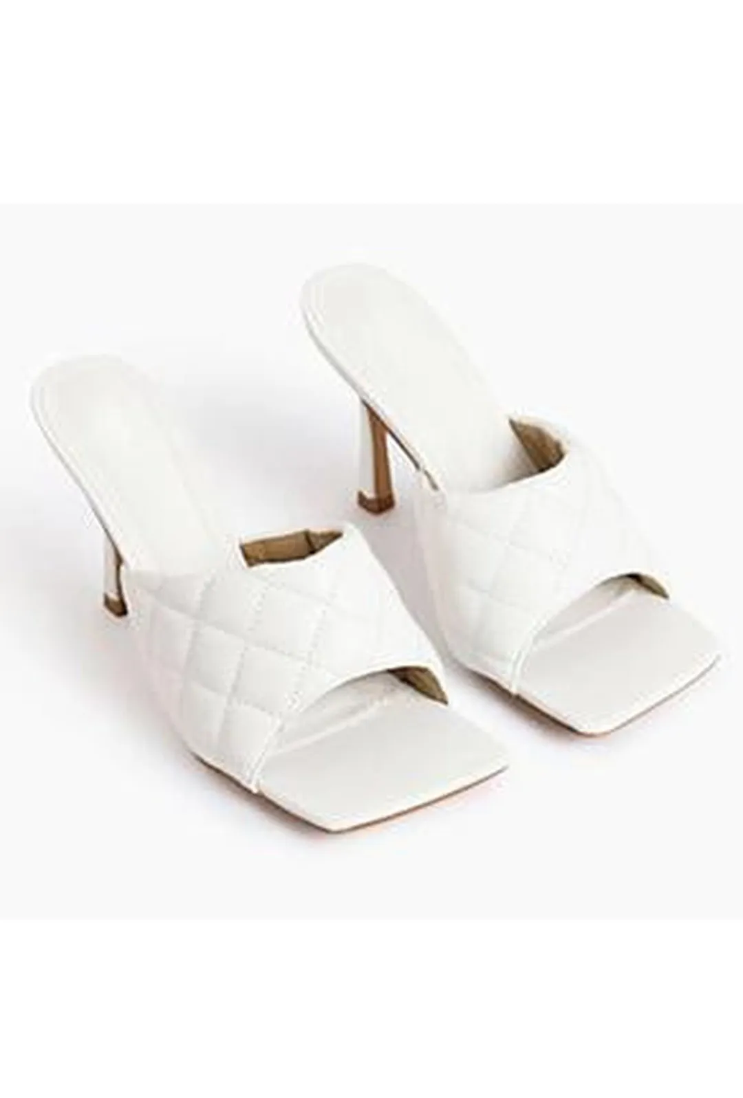 BRIE - QUILTED MULE SANDALS