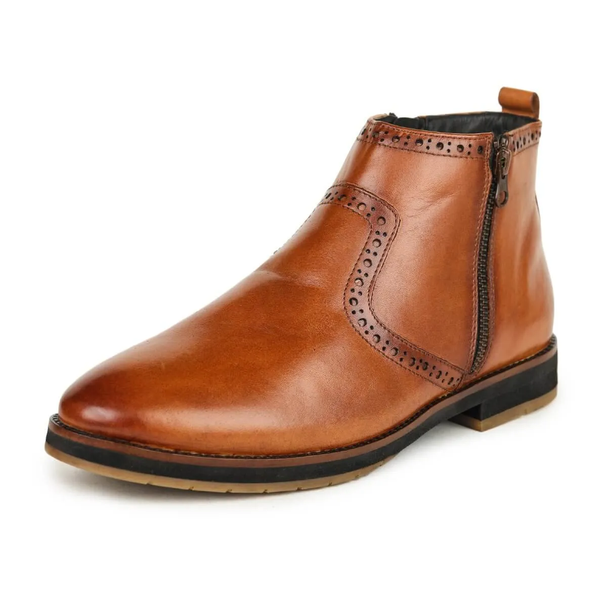 Britmen 4695 Ankle Brogue Chelsea Boots Men