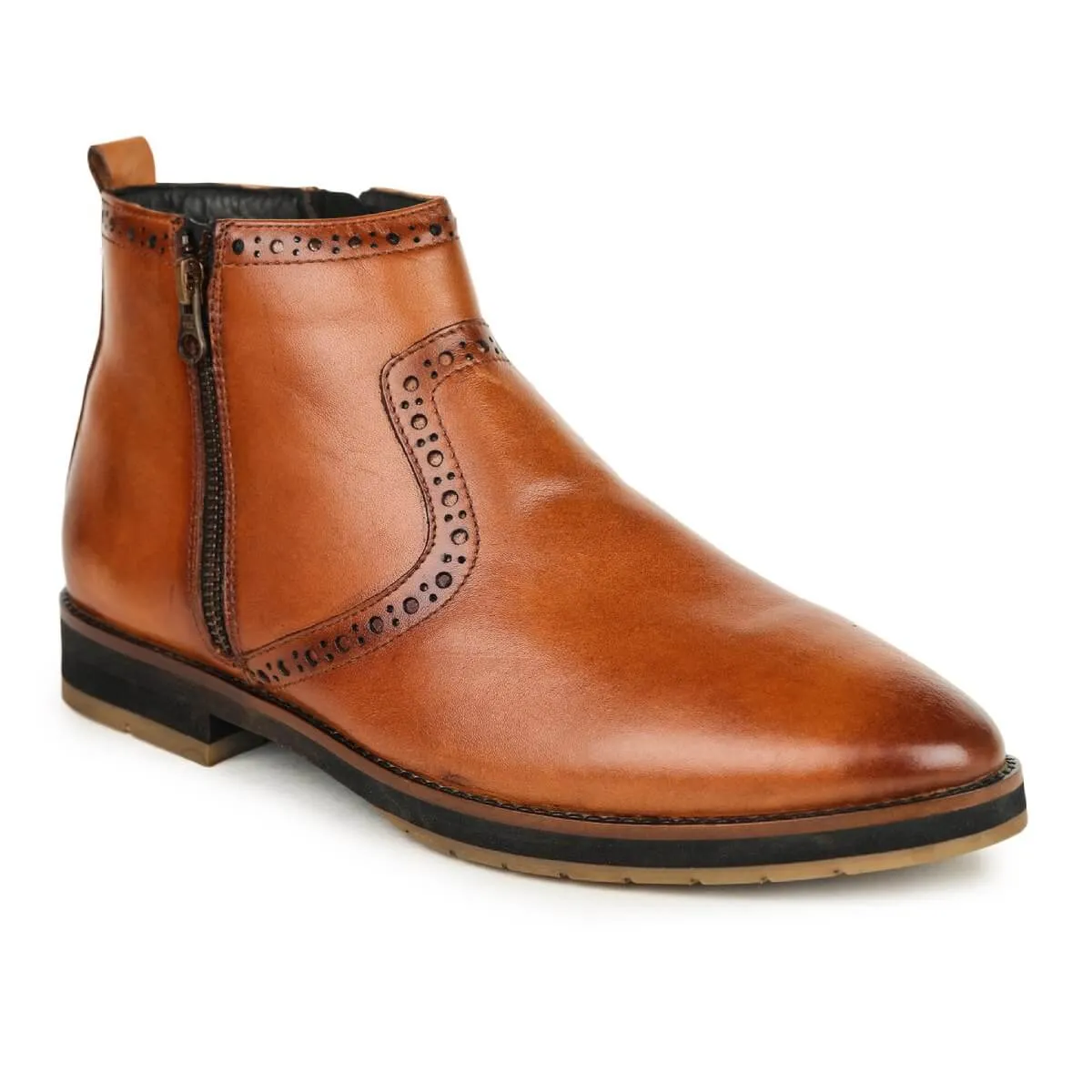 Britmen 4695 Ankle Brogue Chelsea Boots Men