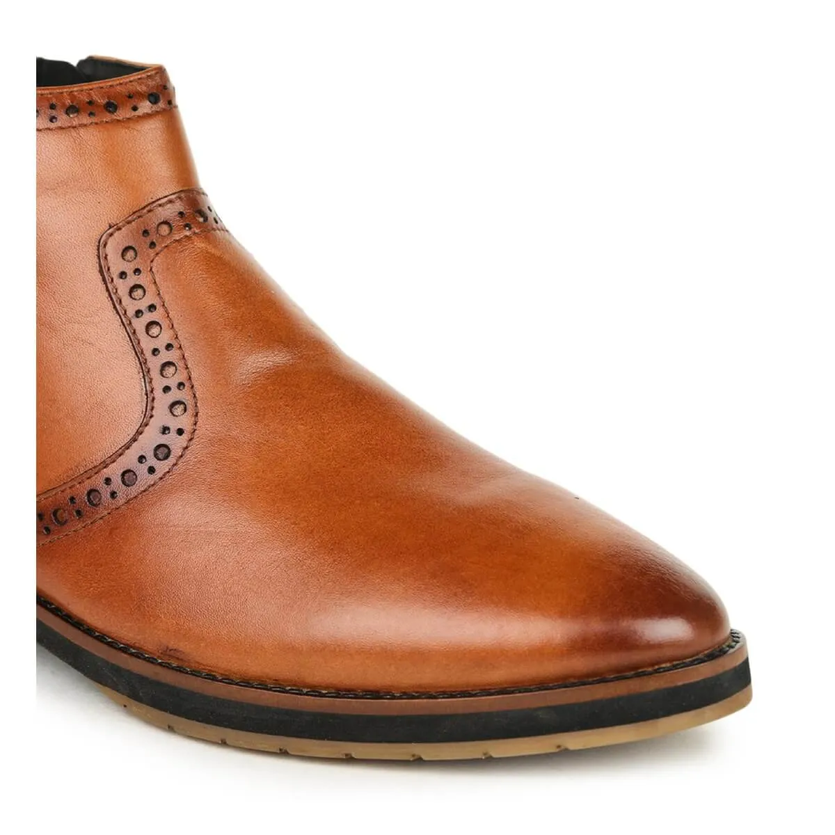 Britmen 4695 Ankle Brogue Chelsea Boots Men