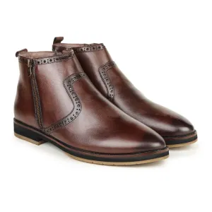 Britmen 4695 Ankle Brogue Chelsea Boots Men