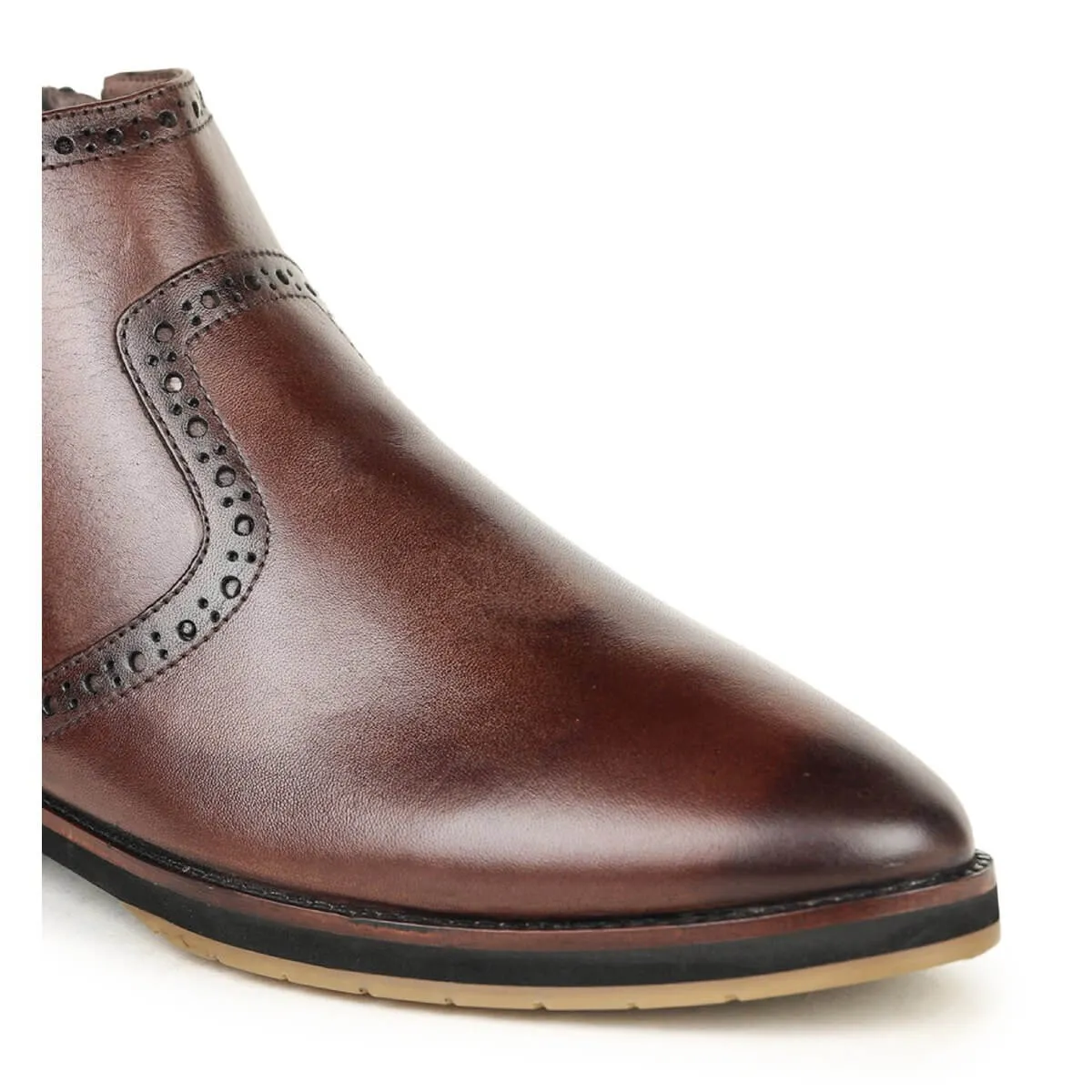 Britmen 4695 Ankle Brogue Chelsea Boots Men