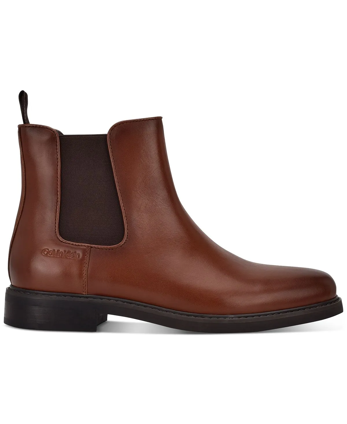 Calvin Klein men's fenwick Chelsea boots, brown