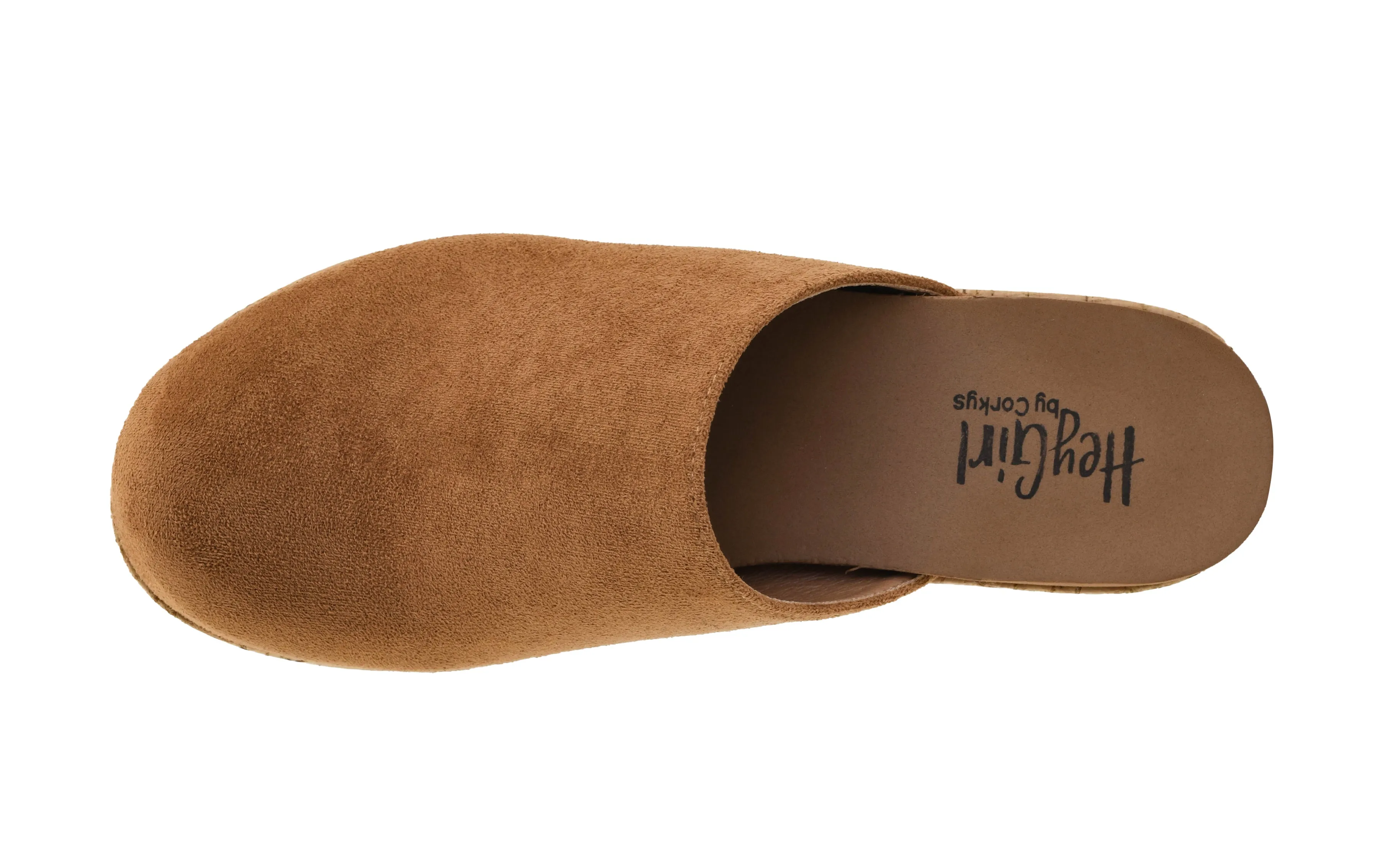 Corky's Watch Your Back Platform Clogs - Tobacco Faux Suede