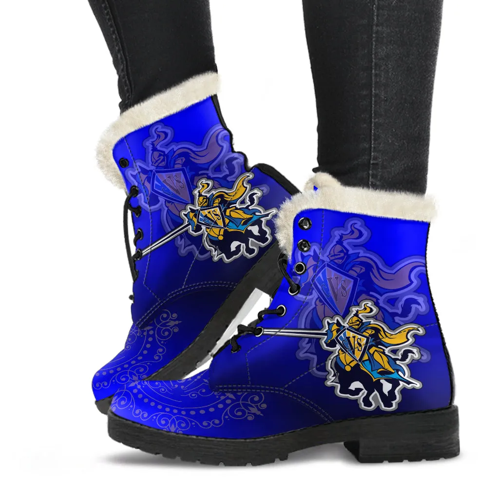 CVS Blended Blue v1F Faux Fur Leather Boot