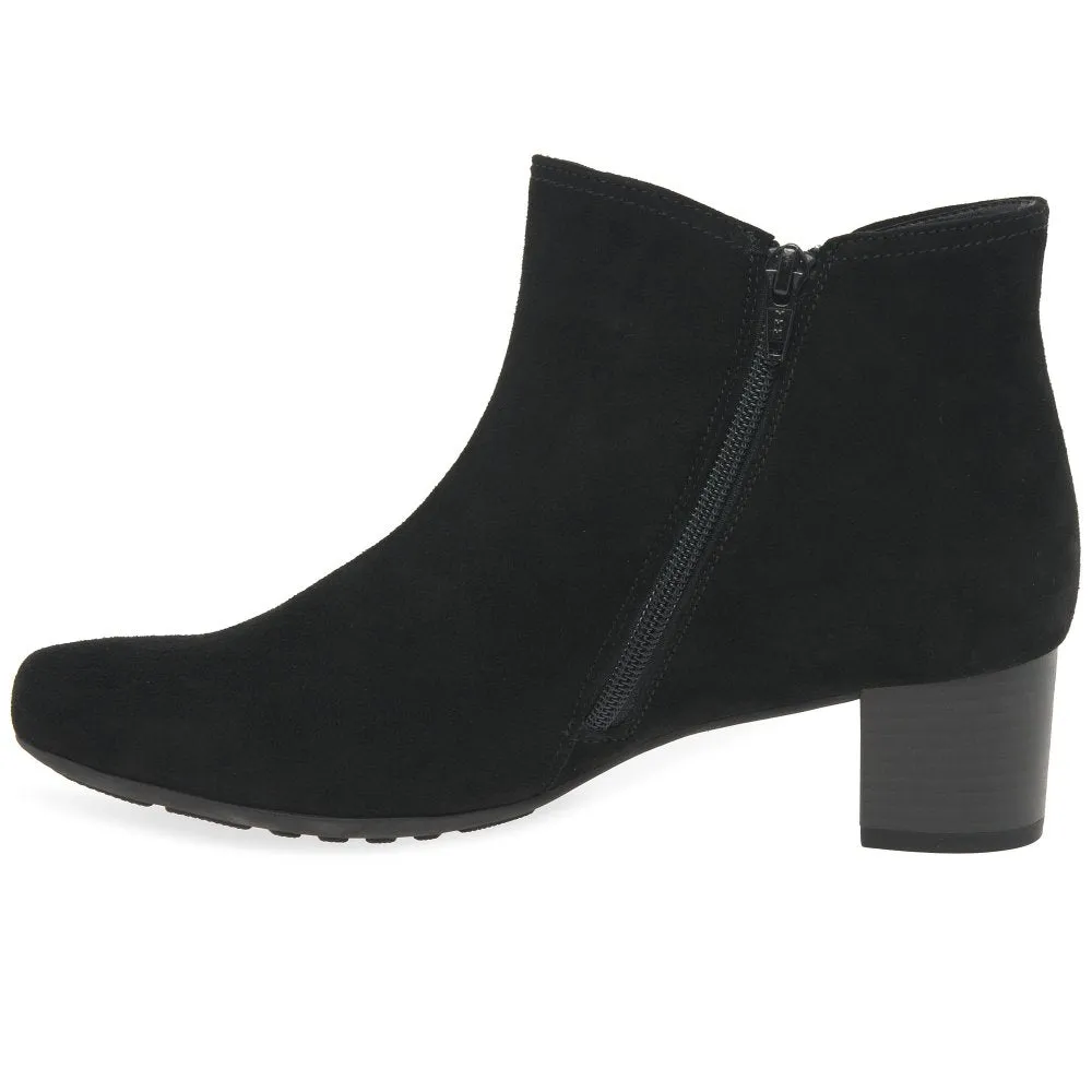 Gabor 52.827.47 - Keegan Women's Ankle Boots - Black Suede