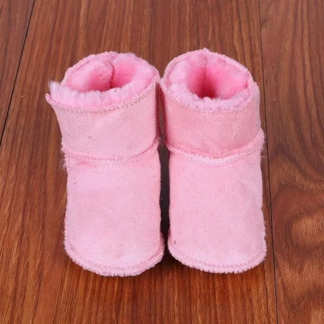 Infant Faux Fur Suede Boots for Boys or Girls