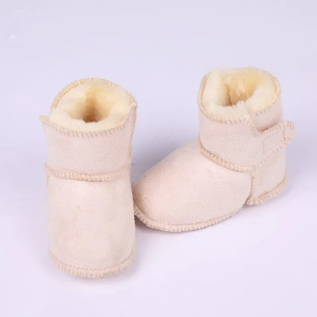 Infant Faux Fur Suede Boots for Boys or Girls