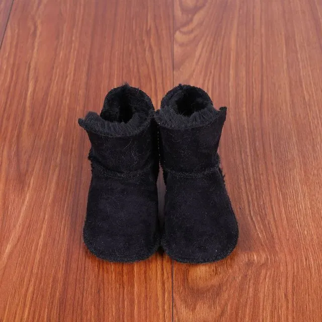 Infant Faux Fur Suede Boots for Boys or Girls