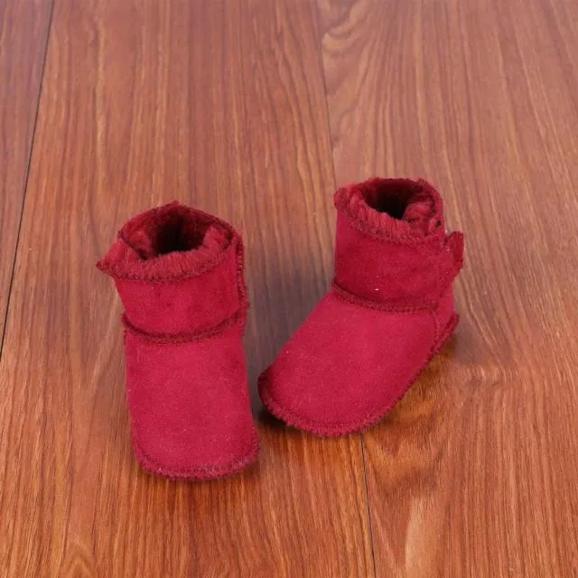 Infant Faux Fur Suede Boots for Boys or Girls