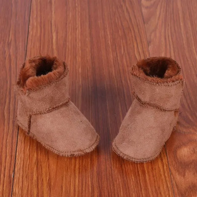 Infant Faux Fur Suede Boots for Boys or Girls