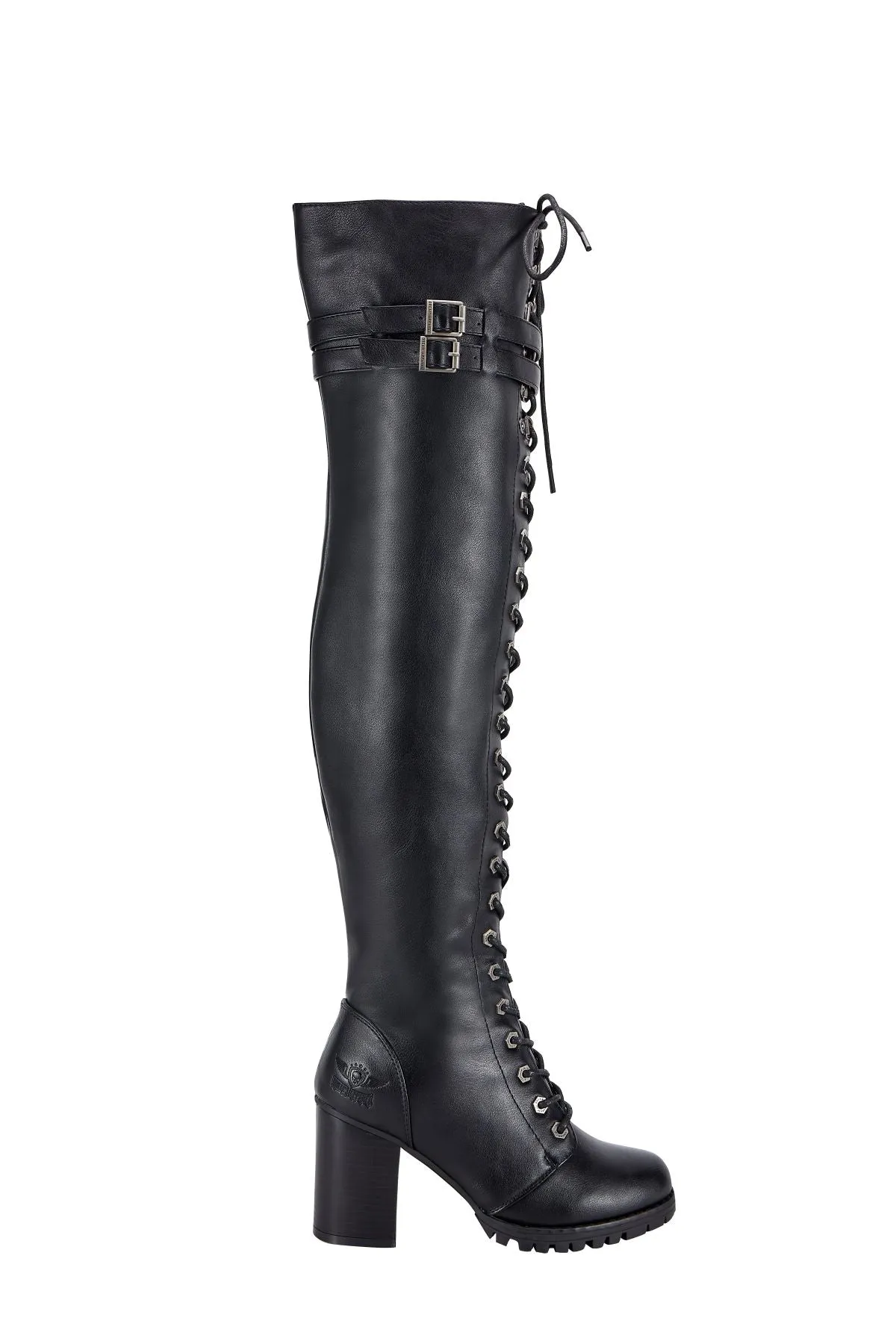 Ladies Knee High Laced Boots By Dream Apparel