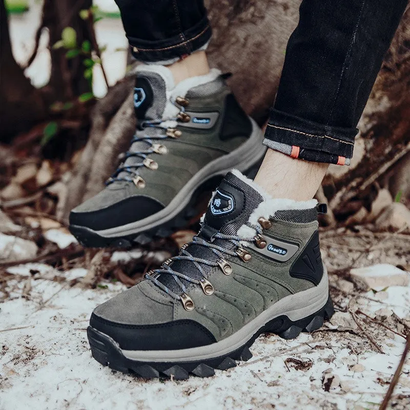 Man's joker winter autumn thermal villi outdoor anti-skid snow boots