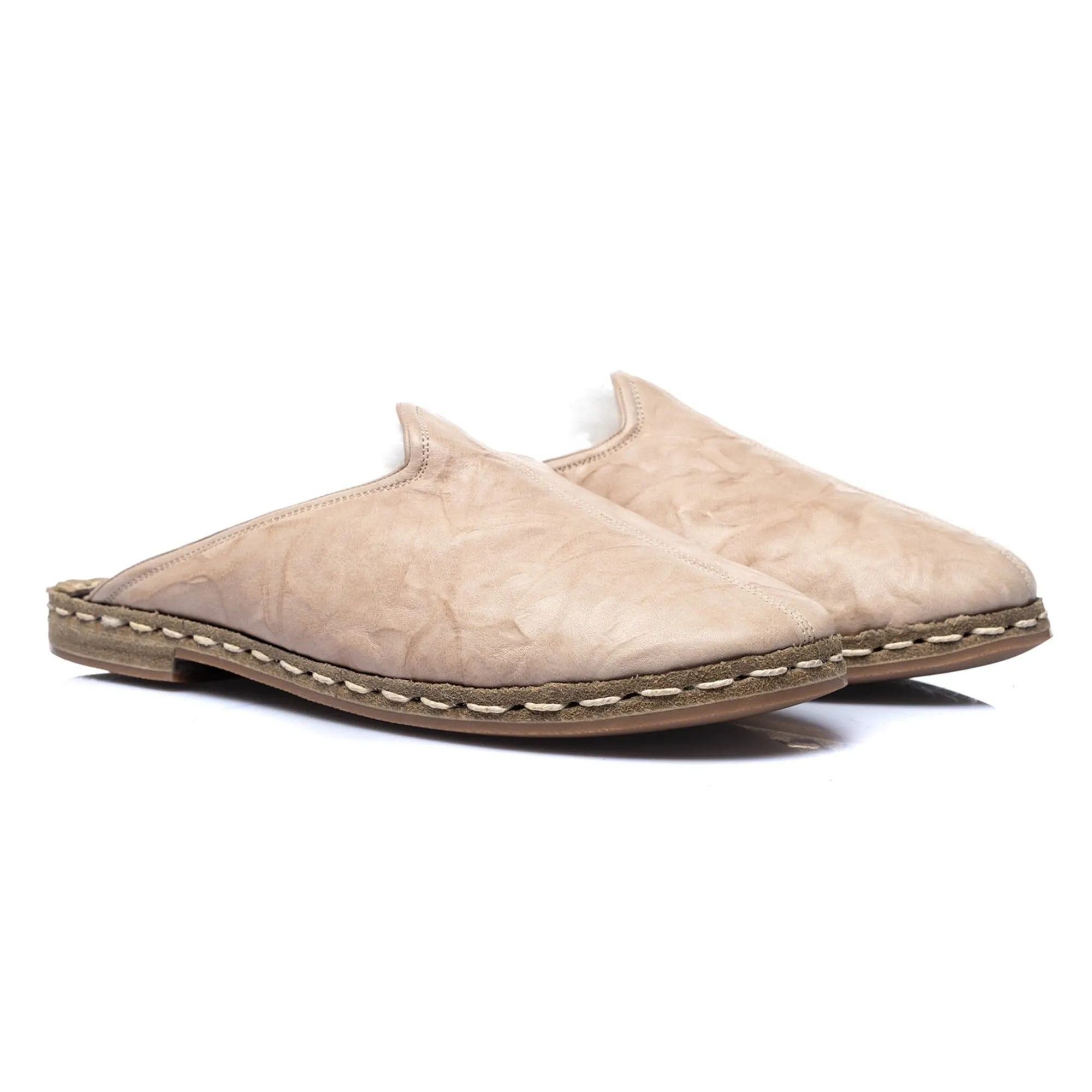 Men's Beige Shearlings