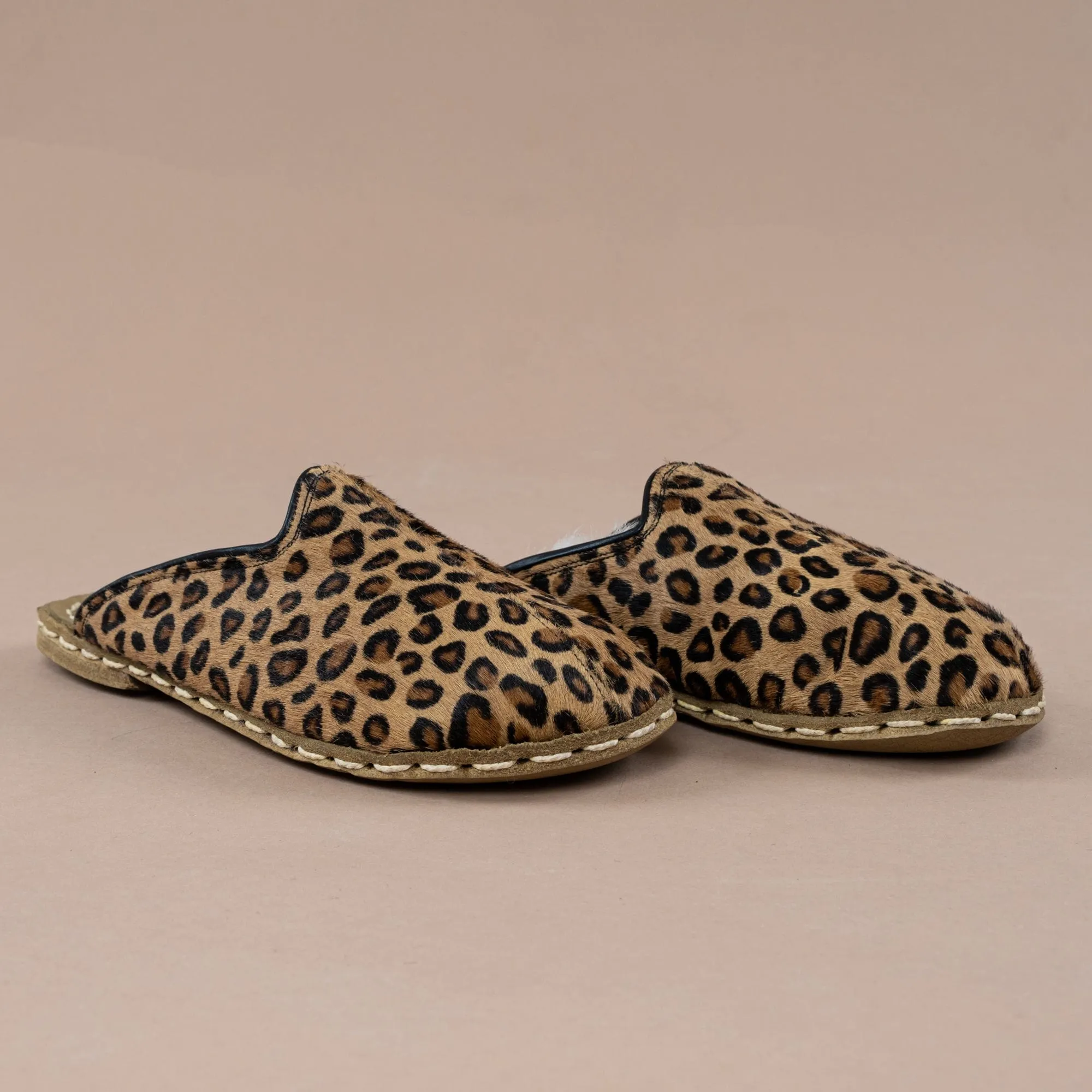 Men's Leopard Barefoot Shearlings