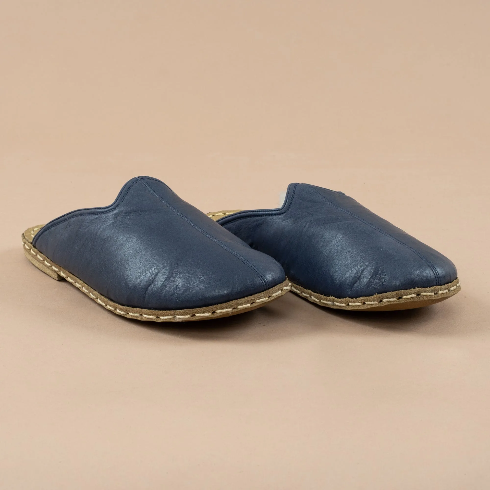 Men's Navy Barefoot Shearlings