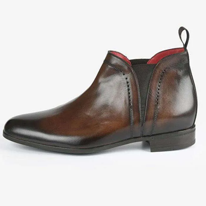 Men's Tone Brown Chelsea Leather Boot