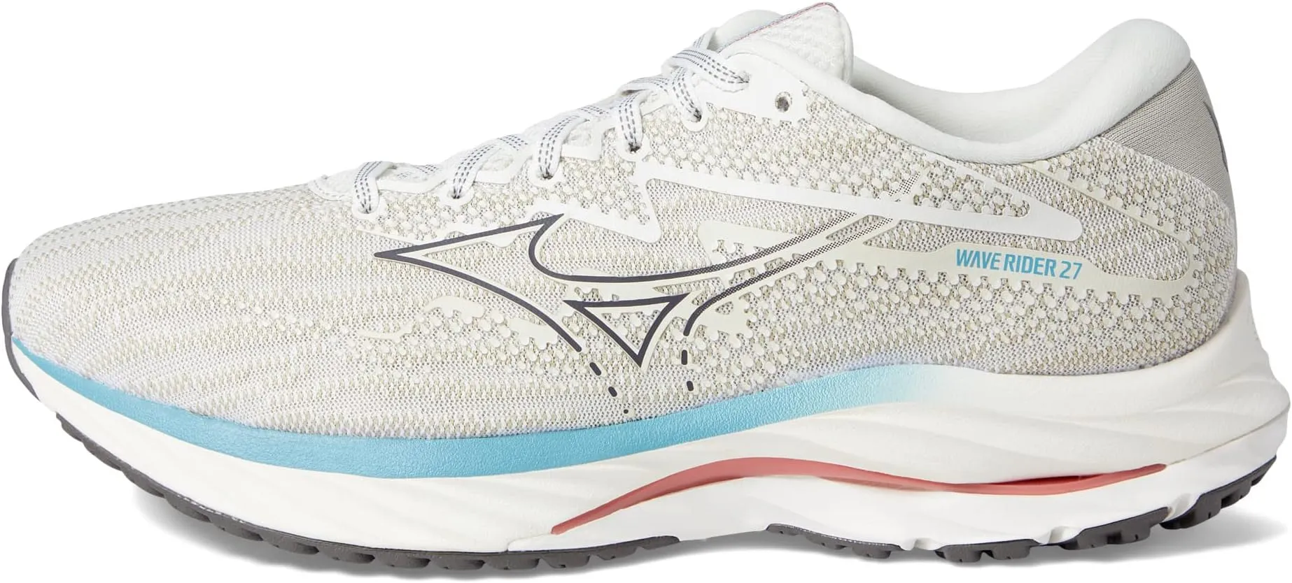 Mizuno Wave Rider 27 Snow White/Granite Gray