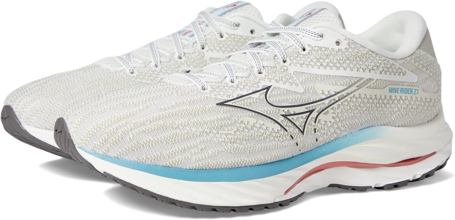 Mizuno Wave Rider 27 Snow White/Granite Gray