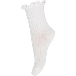 MP Danmark 57048 Julia Lace Socks 432 Snow White