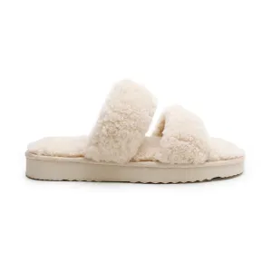 Sheepy Platform Slipper | Cream