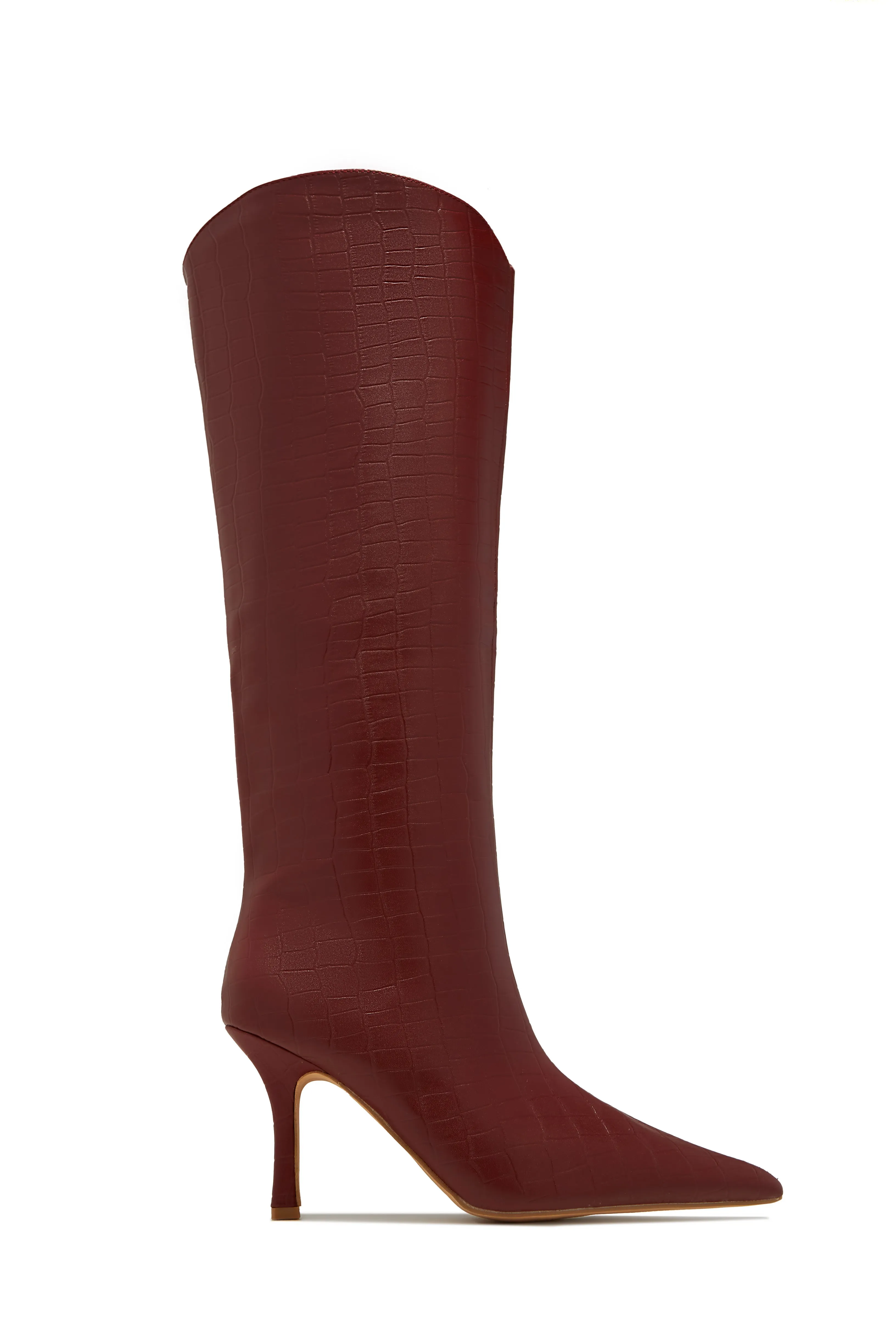 Shyla Knee High Boots - Brown