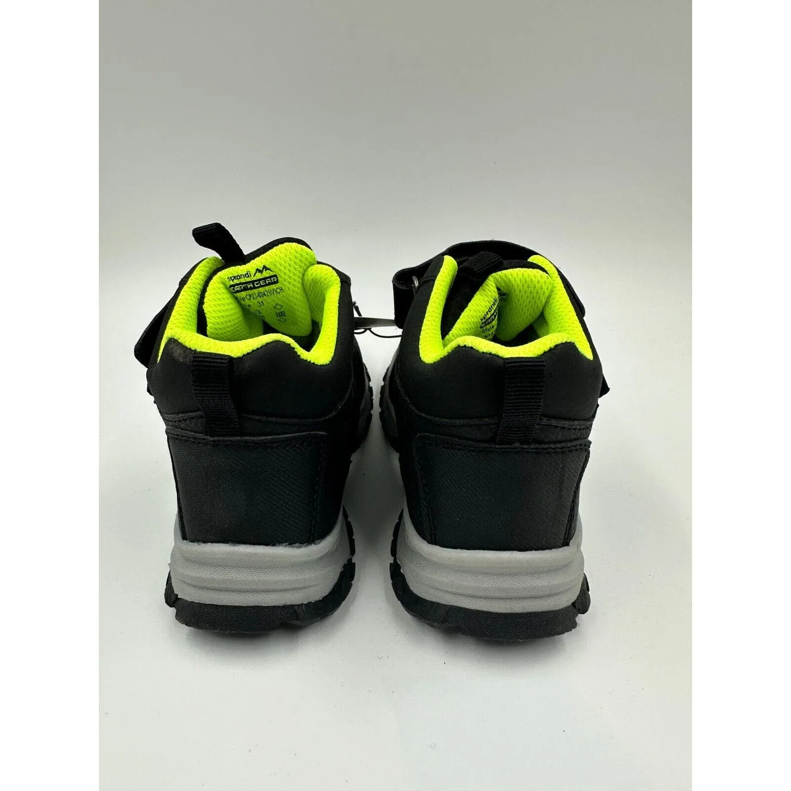 Small Kid Size 13, black and Yellow High Top Hikers