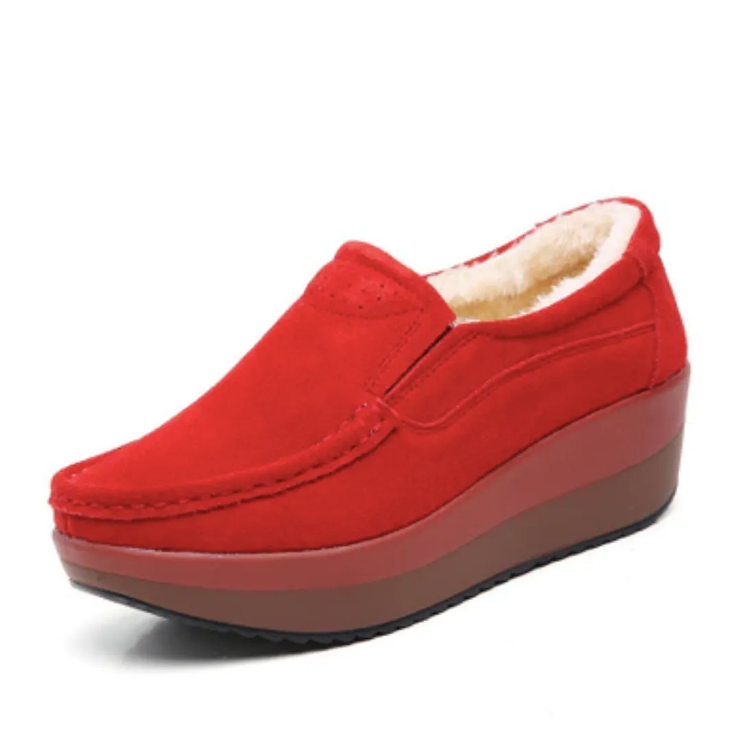 USS Shoes Beth M8 Women's Suede Platform Shoes