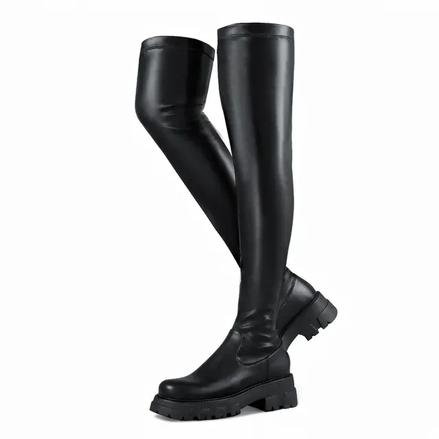 USS Shoes Elvira Women's Over-the-Knee Elastic Boots